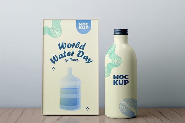 Water refill mockup design