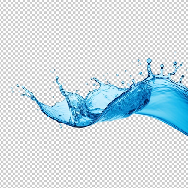 water splash isolated on transparent background