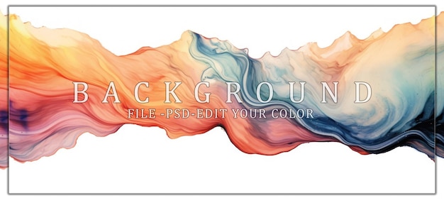 PSD watercolor art background