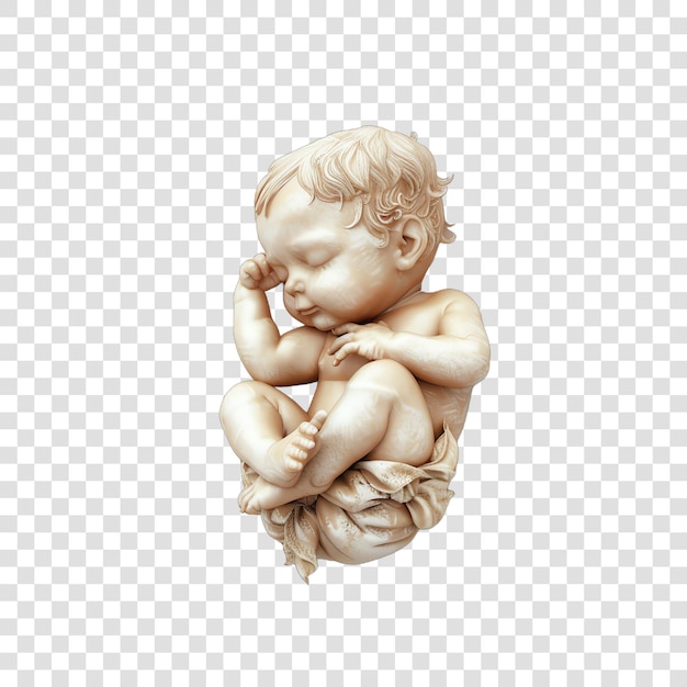 PSD watercolor baby realitic isolated on transparent background