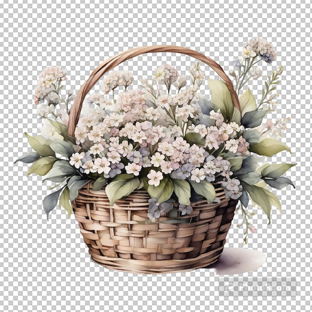 Watercolor Basket