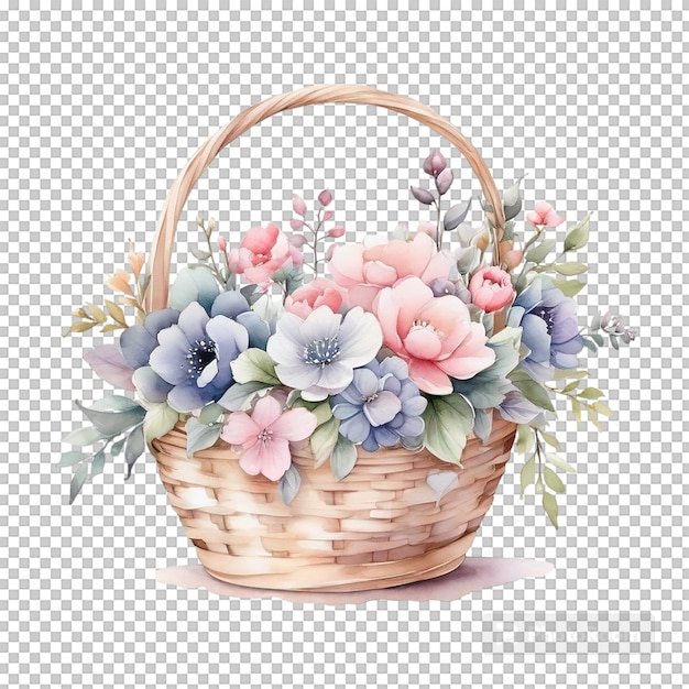 Watercolor Basket