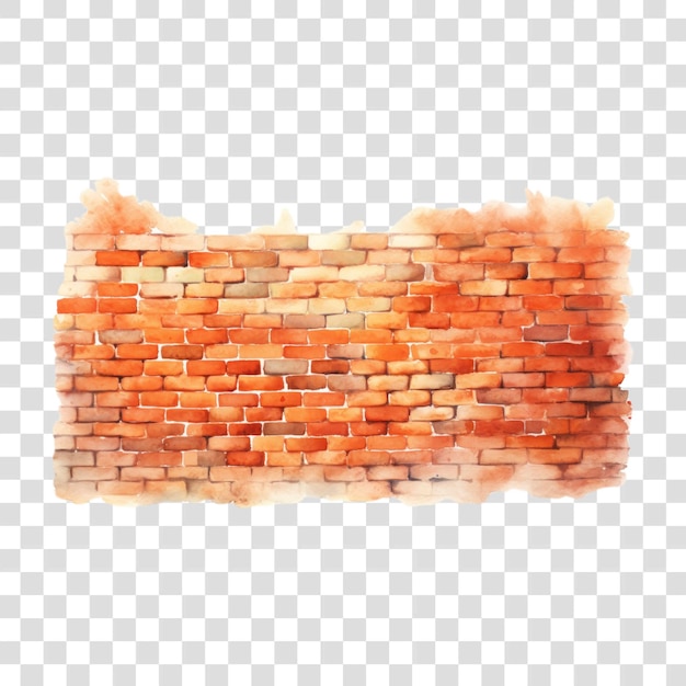 Watercolor brick wall texture