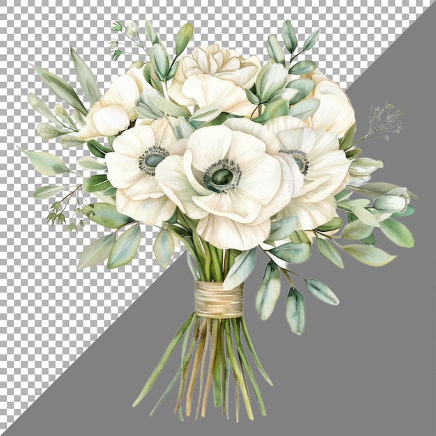 watercolor clipart wedding flowers no background