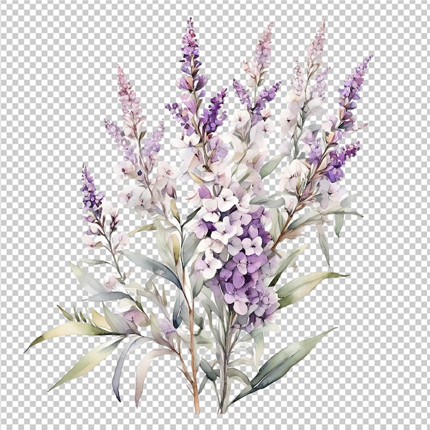 Watercolor Deferent Floral Flower Bouquet Design