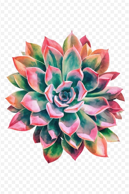 a watercolor drawing of a cactus