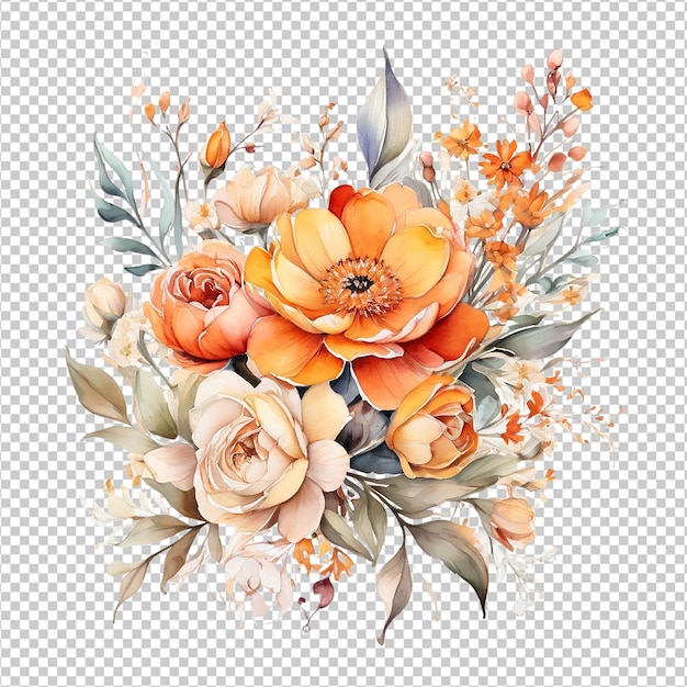 Watercolor Floral Flower Design