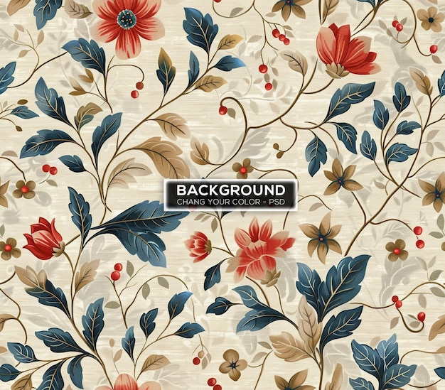 watercolor floral pattern background