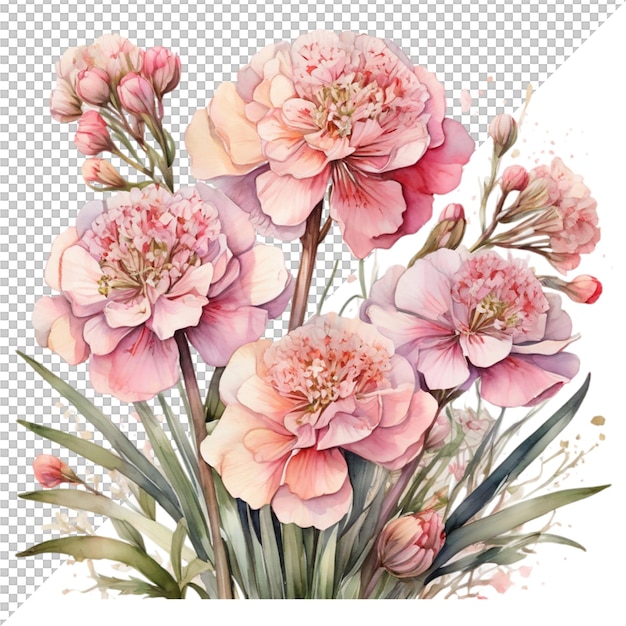 Watercolor Flower Bouquet Design