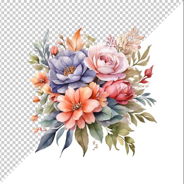 Watercolor Flower Bouquet