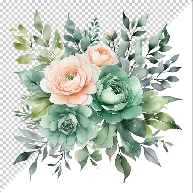 Watercolor Flower Bouquet