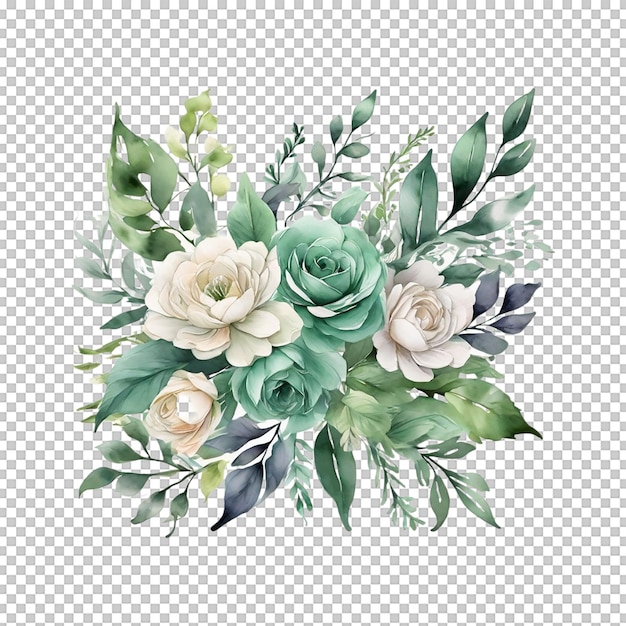 Watercolor Flower Bouquet