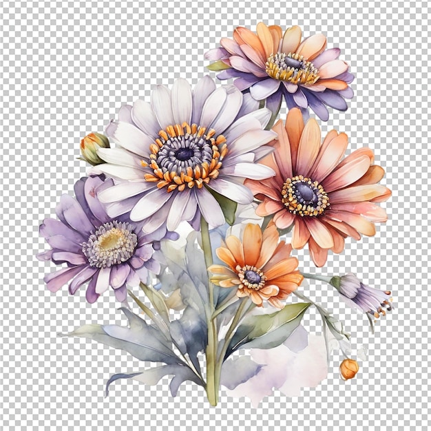 Watercolor Flower Bouquet