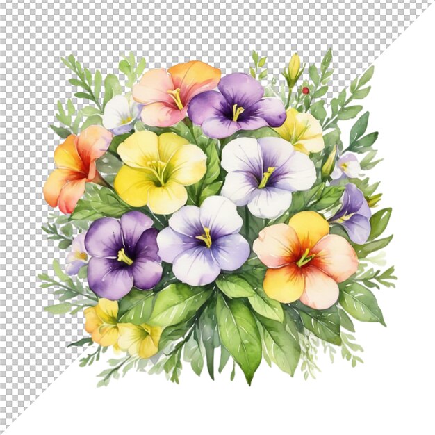 PSD watercolor flower design