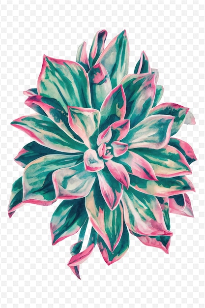 PSD a watercolor illustration of a flower