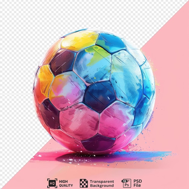 watercolor illustration of a soccer ball set of vector patterns