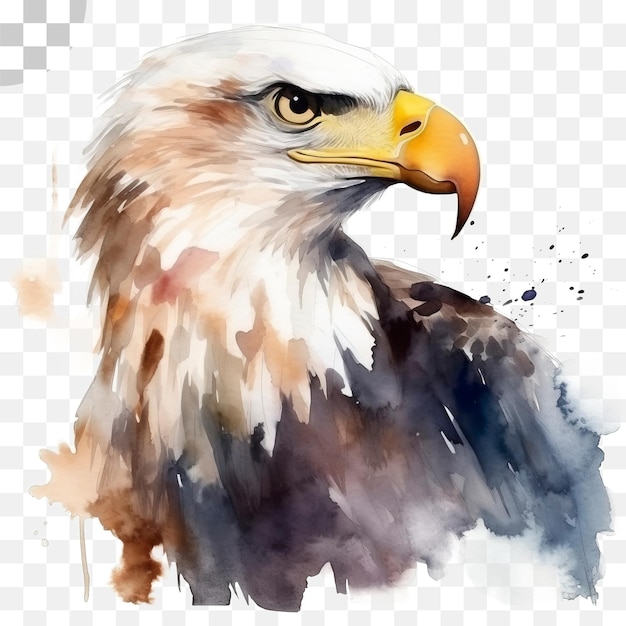 Watercolor painting of a bald eagle watercolor painting of a bald eagle png download