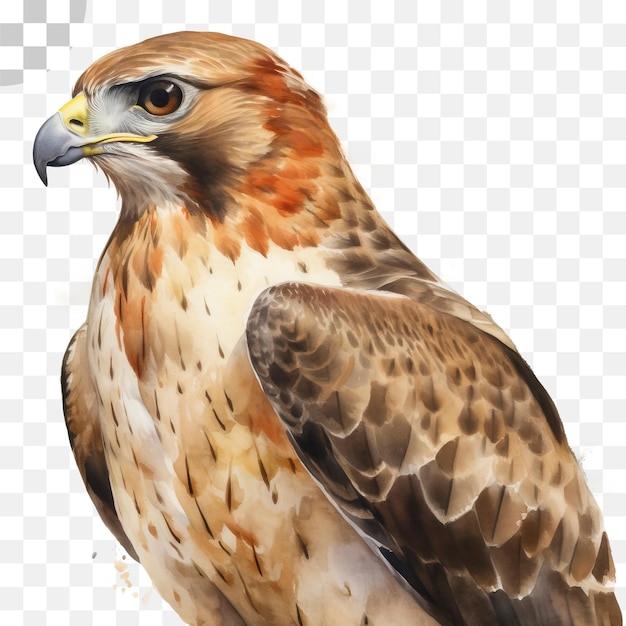 A watercolor painting of a hawk - bird png, transparent png