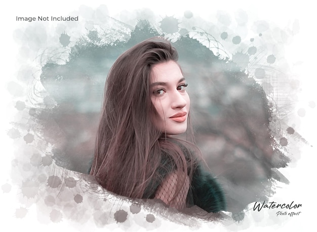 Watercolor Photo Effect Template