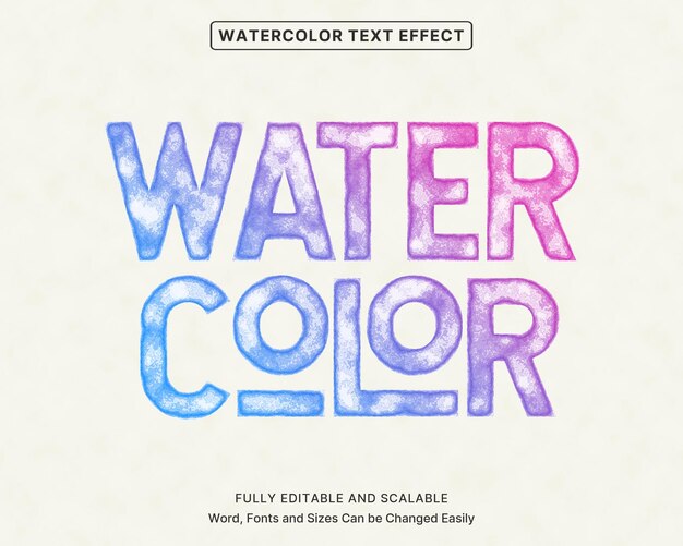 Watercolor Text Effect