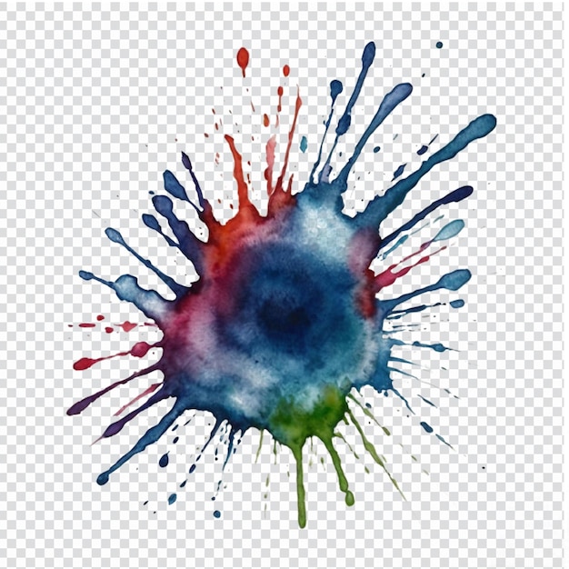 watercolor on a transparent background