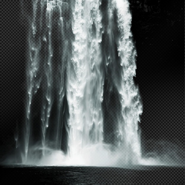 PSD waterfall effect transparent background