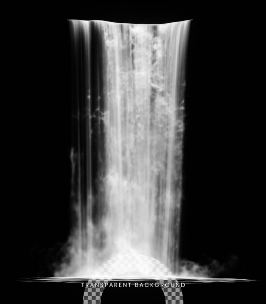 PSD waterfall isolated on the transparent background