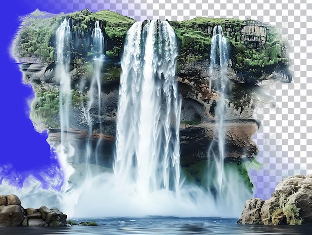 PSD waterfall isolated