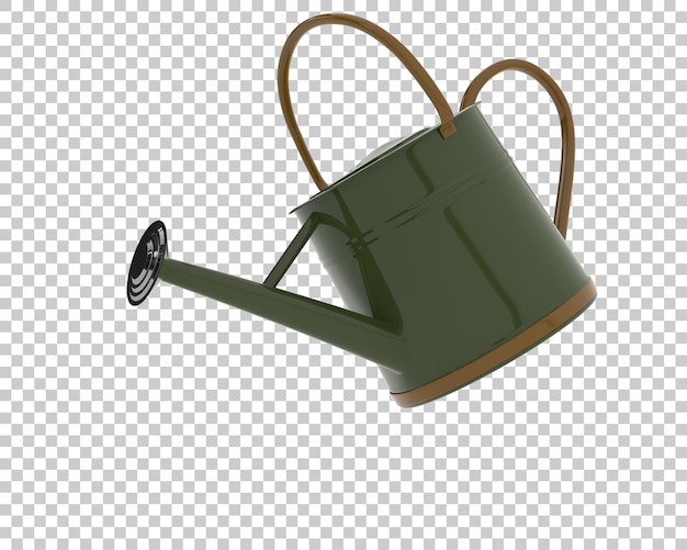 PSD watering can on transparent background 3d rendering illustration