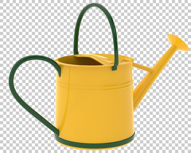 Watering can on transparent background 3d rendering illustration