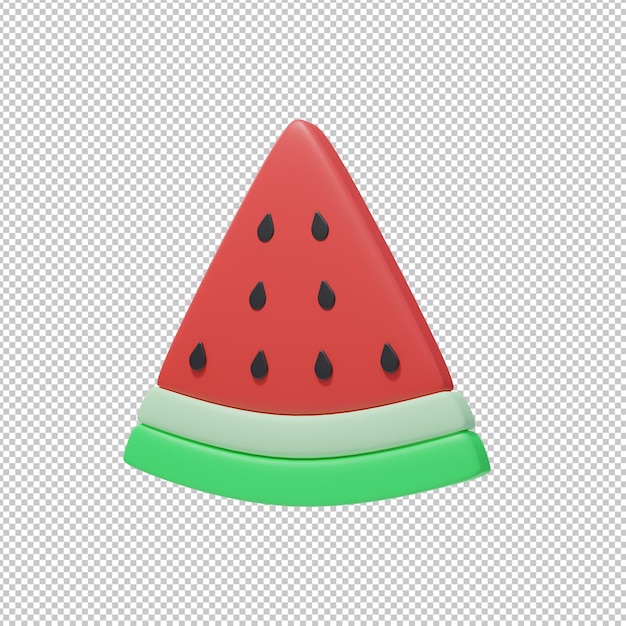 watermelon fruit 3d illustration