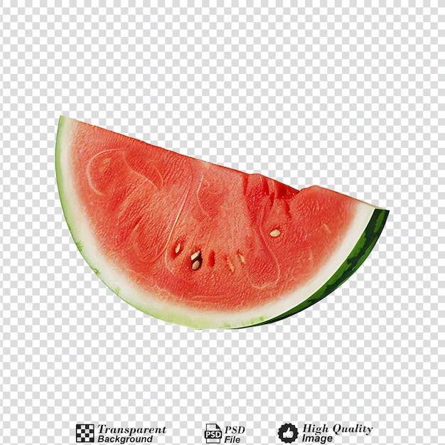 Watermelon fruit isolated on transparent background