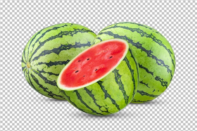 Watermelon isolated on alpha layer