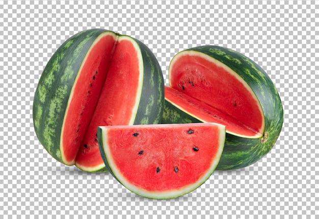 Watermelon isolated on alpha layer