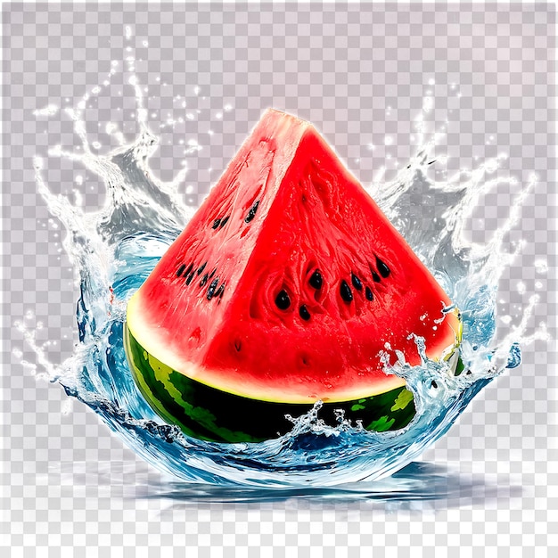 Watermelon isolated on a transparent background