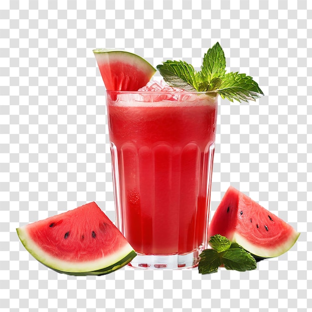 watermelon juice on transparent background