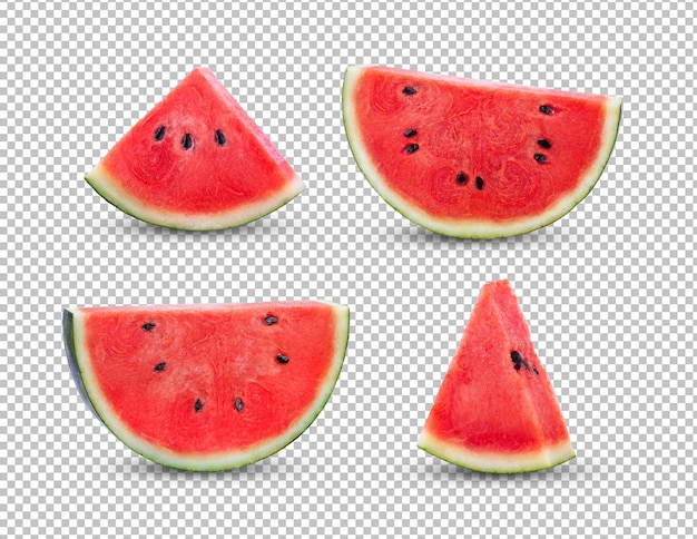 Watermelon slice on alpha layer