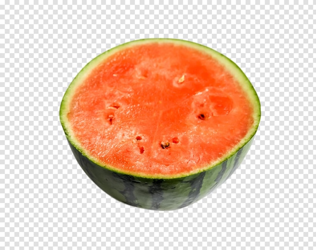 Watermelon slice isolated on transparent background