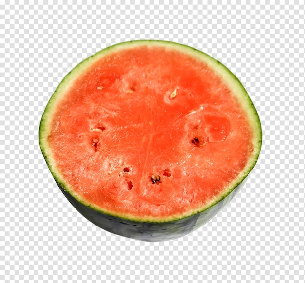 Watermelon slice isolated on transparent background