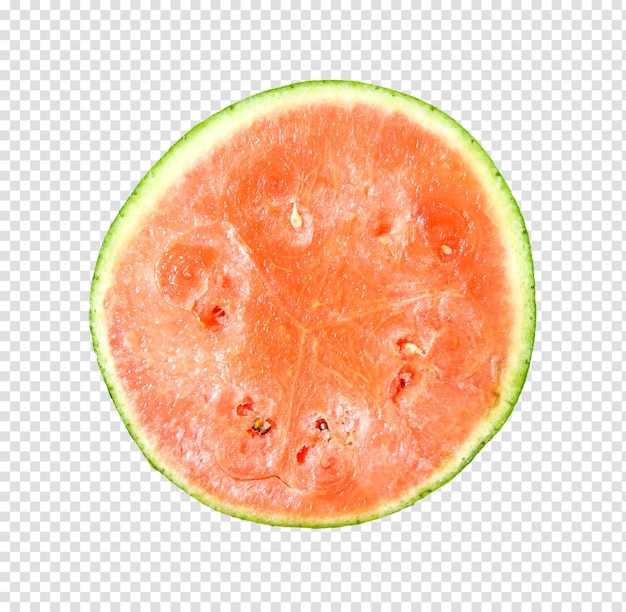 Watermelon slice isolated on transparent background