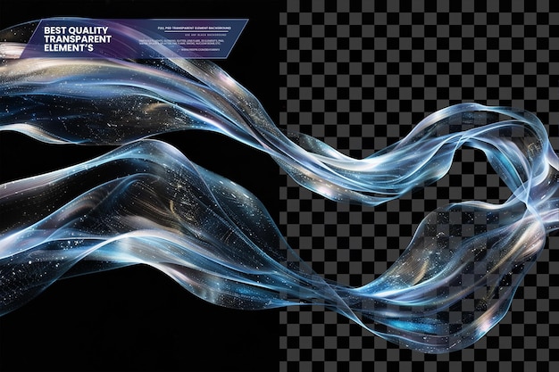 PSD wave pattern with dark and light layers on transparent background