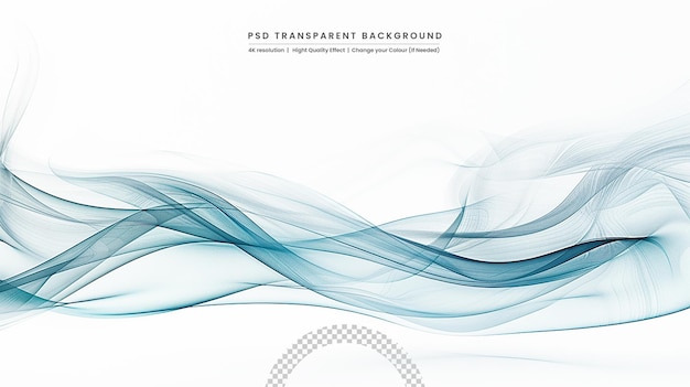 PSD wave vector element with abstract colorful gradient lines for website banner and brochure