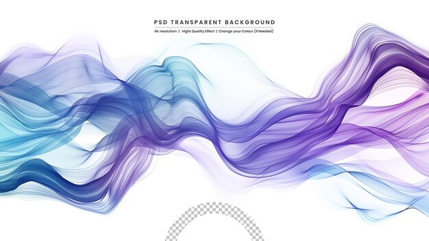 Wave vector element with abstract colorful gradient lines for website banner and brochure