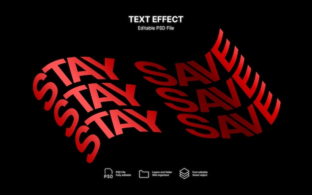 Wavy text effect