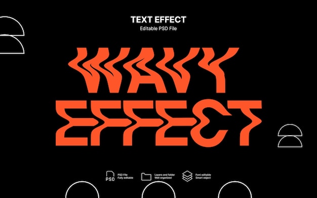 Wavy text effect