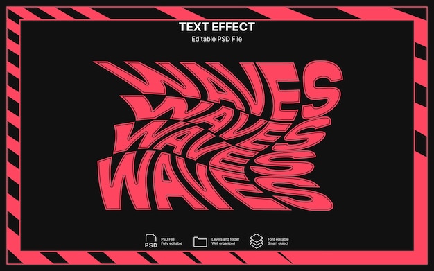 Wavy text effect