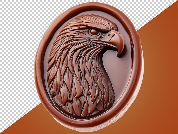 Wax seal embossed with transparent background