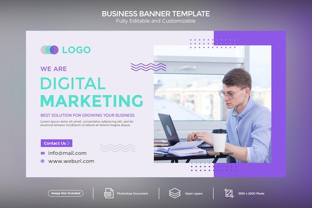 We are Digital Marketing Experts Business Banner Design Template