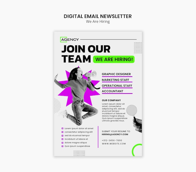 We are hiring announcement template