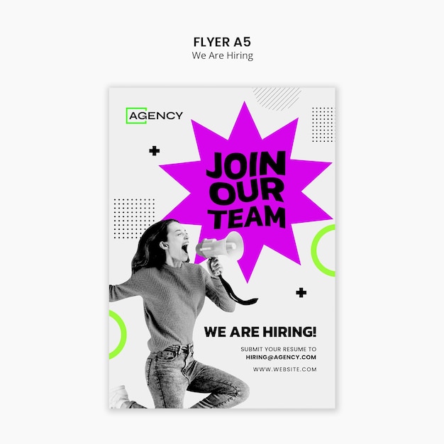 We are hiring announcement template